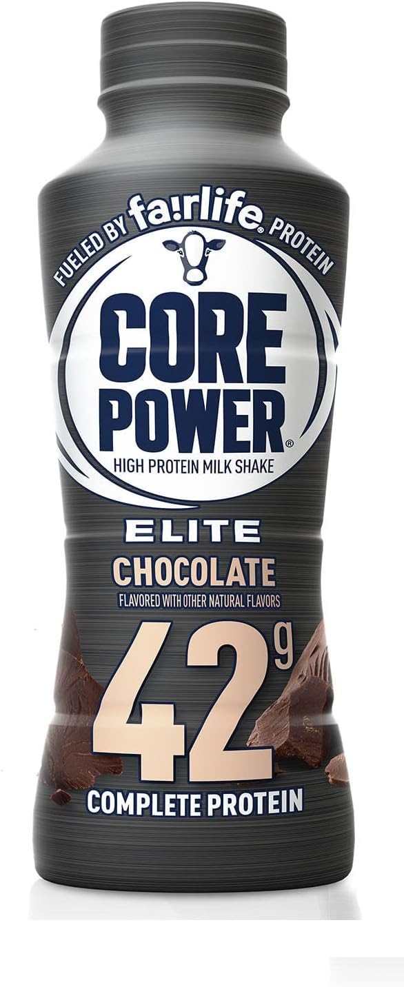 Baxter Expresss: Fairlife Core Power High Protein Milk Shake 42g (Pack of 12) 3 Flavor Pack - Chocolate, Vanilla and Strawberry 14 Fl bottles