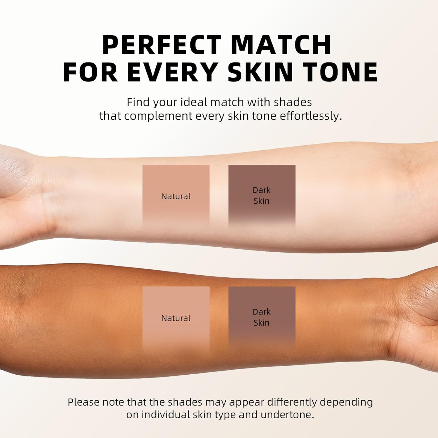 Color Changing Foundation Stick, Dual-Ended Foundation & Concealer Stick with Brush, Lightweight Coverage, Smooth Blendable Finish, Portable for Daily Use (Dark Skin)