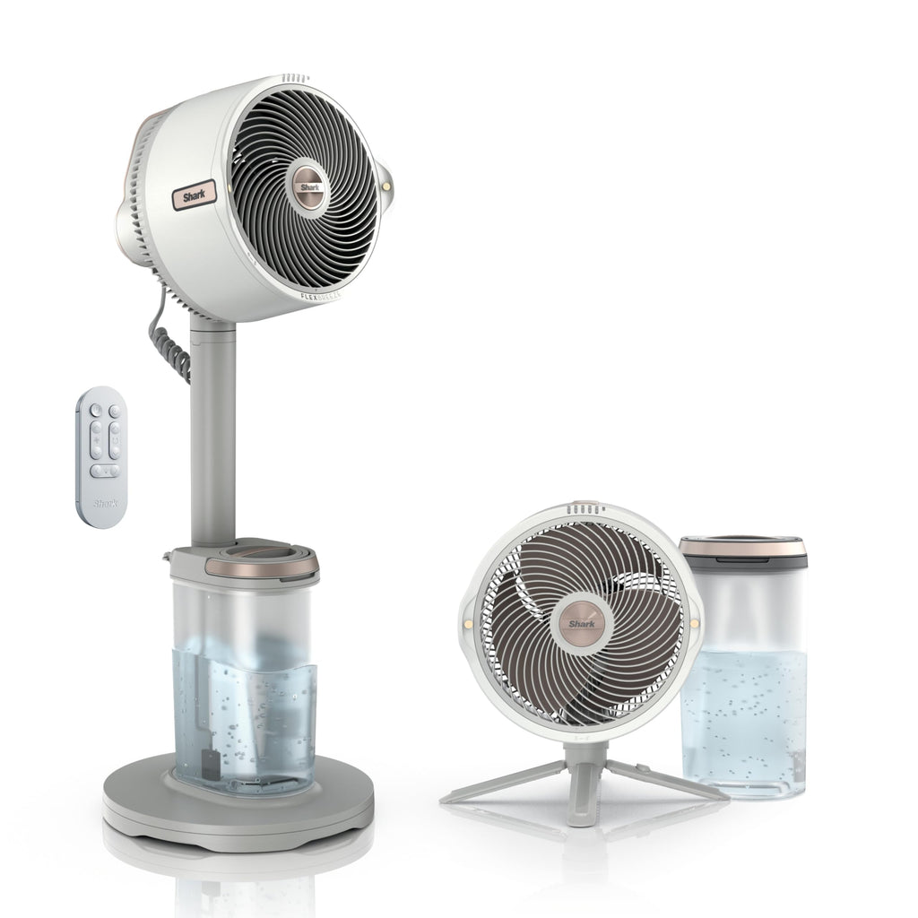 Shark FlexBreeze Pro Mist 2-in-1 Fan with Integrated Mist, Charcoal, FA302