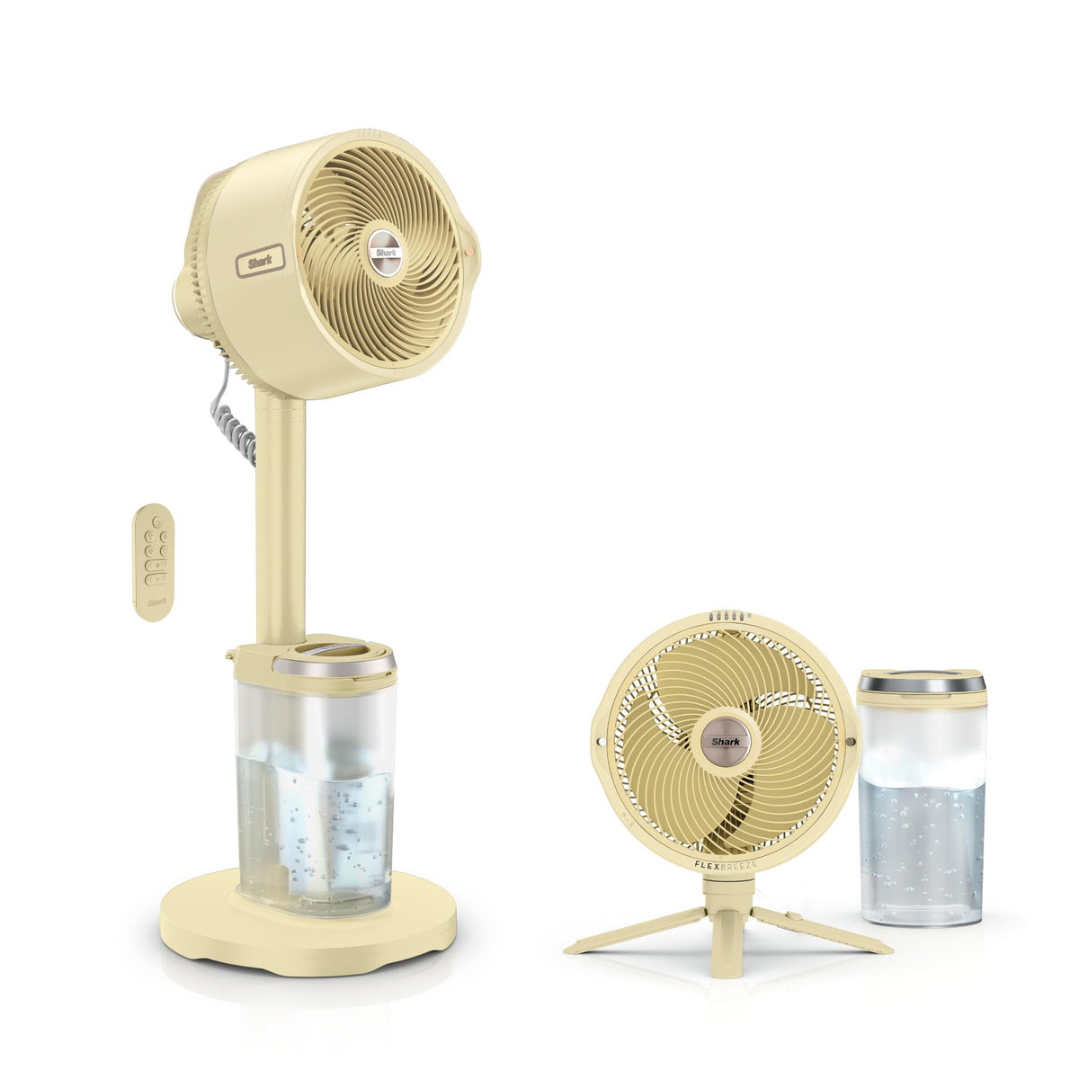 Shark FlexBreeze Pro Mist 2-in-1 Fan with Integrated Mist, Charcoal, FA302