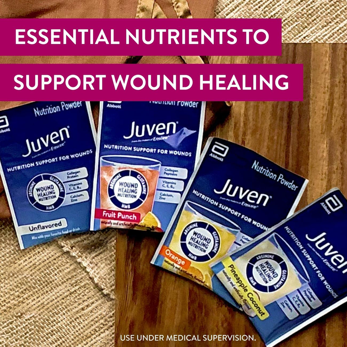 Juven Nutrition Support for Wound Healing, Pineapple Coconut, 14ct
