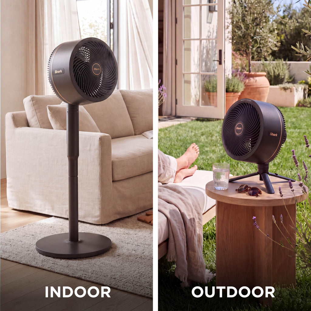Shark FlexBreeze Pro Mist 2-in-1 Fan with Integrated Mist, Charcoal, FA302