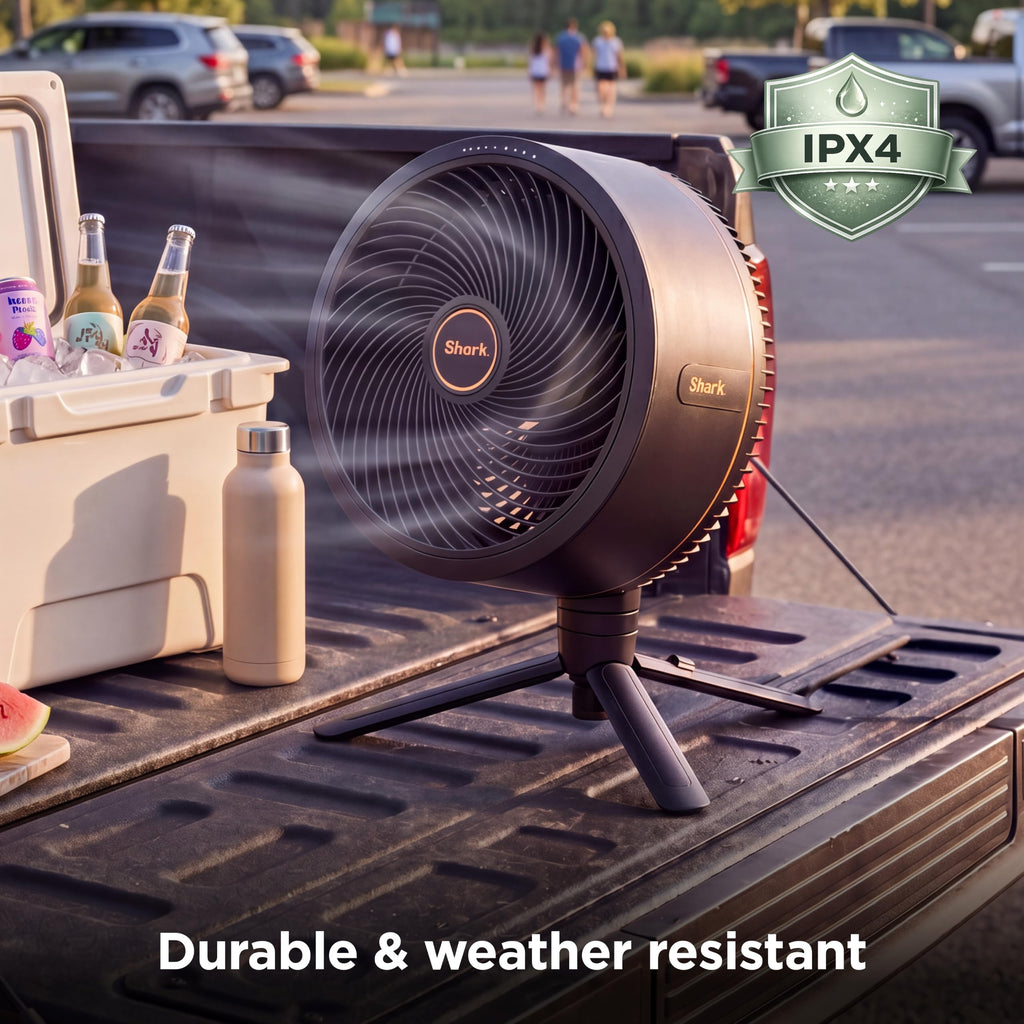 Shark FlexBreeze Pro Mist 2-in-1 Fan with Integrated Mist, Charcoal, FA302