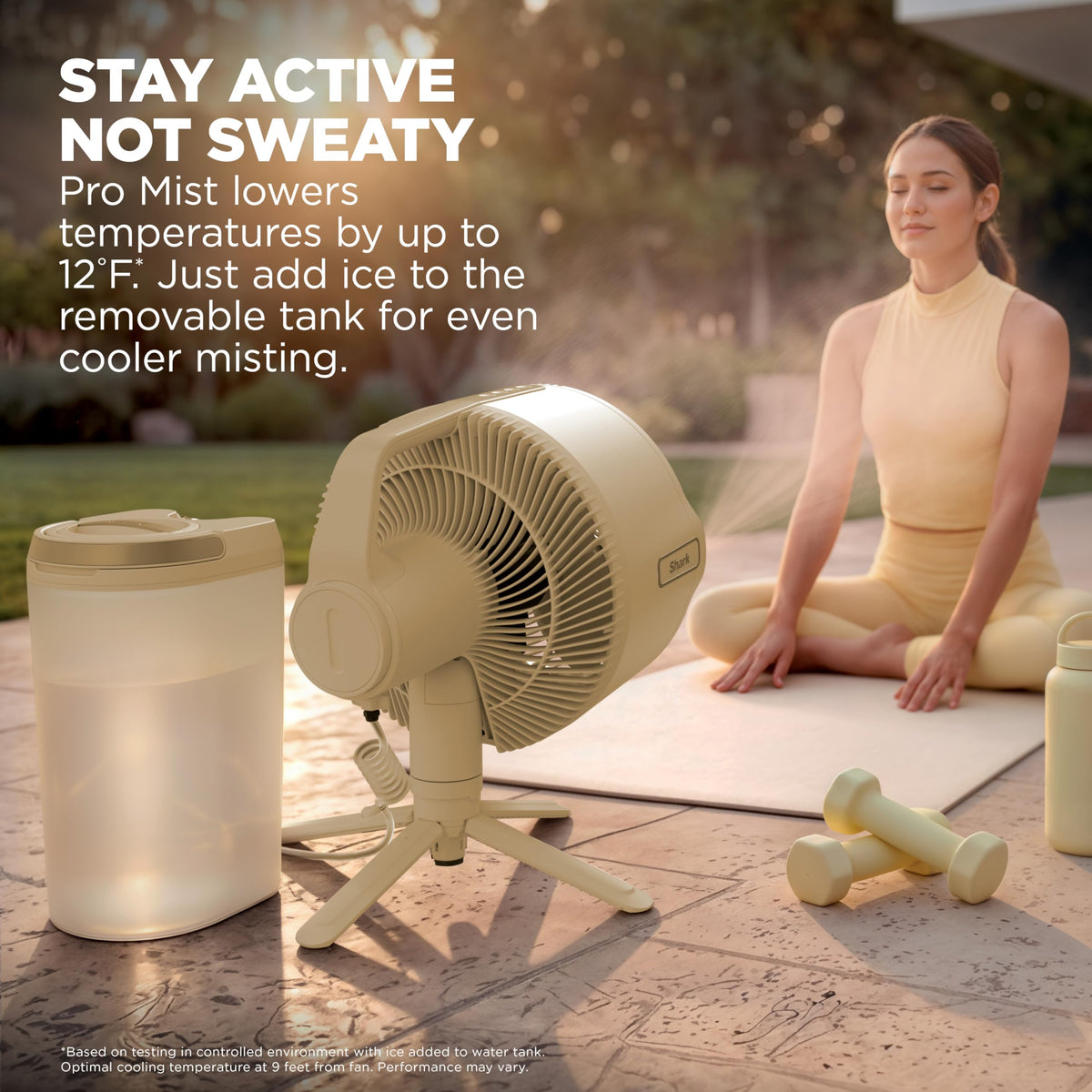 Shark FlexBreeze Pro Mist 2-in-1 Fan with Integrated Mist, Charcoal, FA302