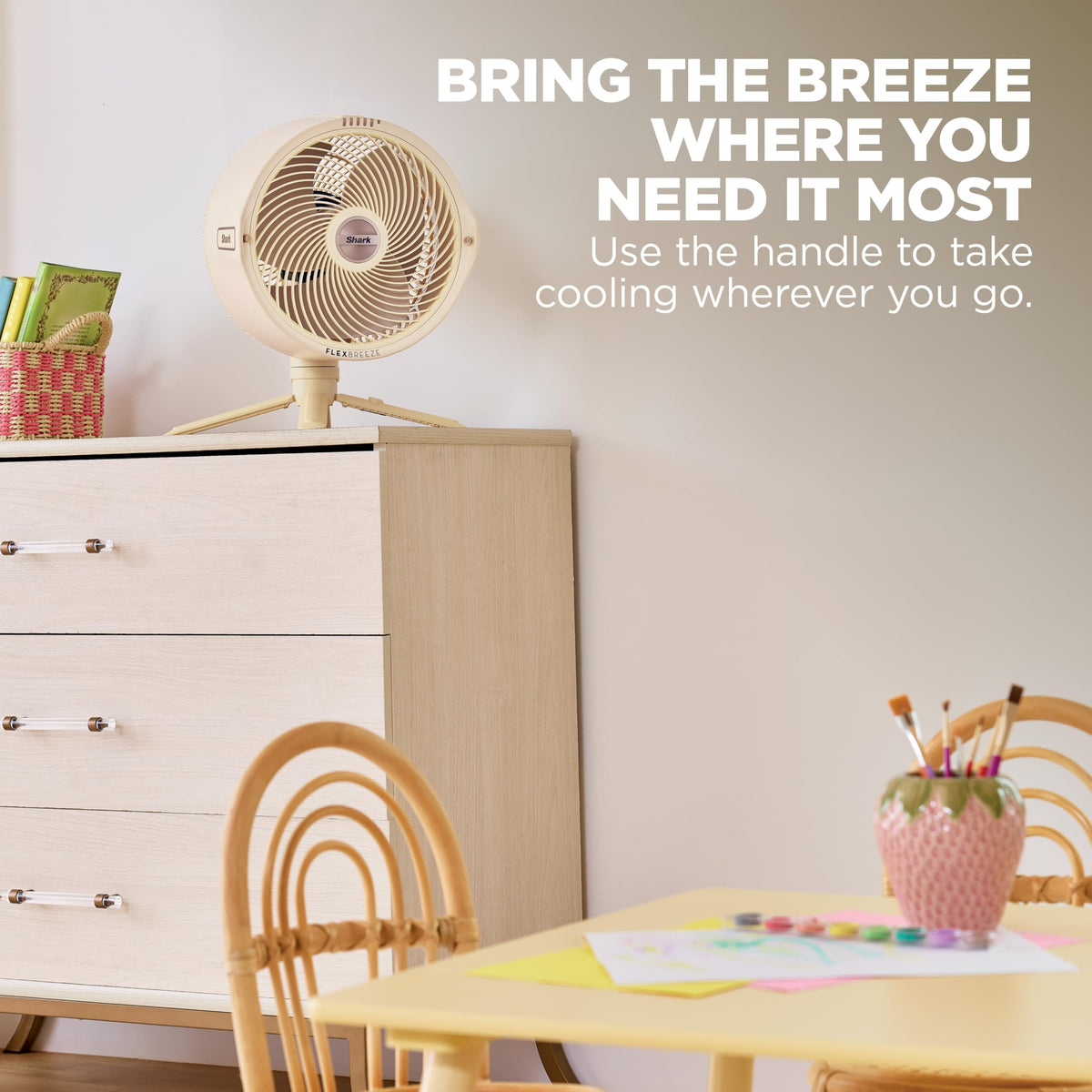 Shark FlexBreeze Pro Mist 2-in-1 Fan with Integrated Mist, Charcoal, FA302