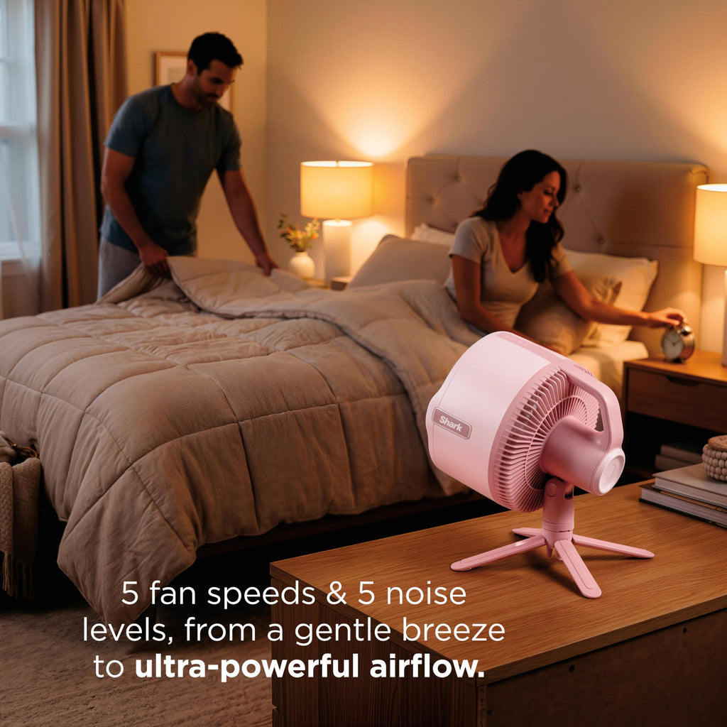Shark FlexBreeze Pro Mist 2-in-1 Fan with Integrated Mist, Charcoal, FA302